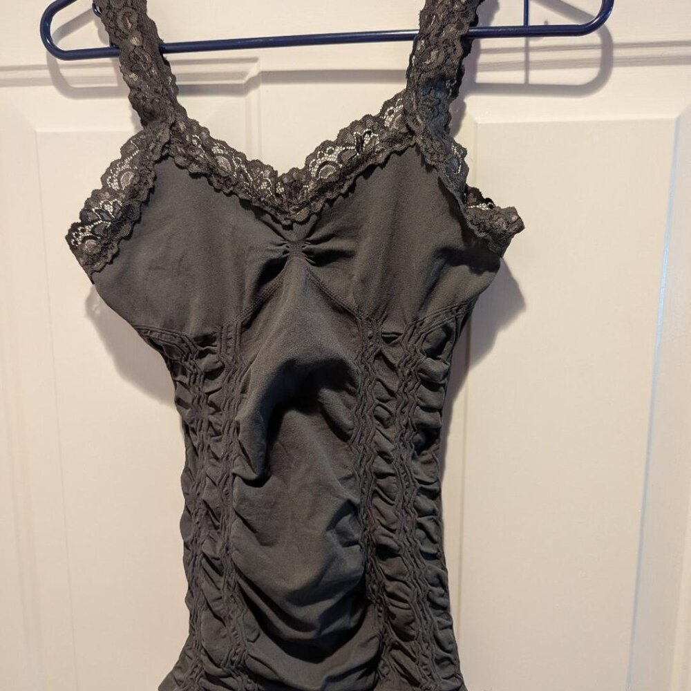 M. Rena Seamless Cami Corset with Lace in Sage - Brand New w/tags